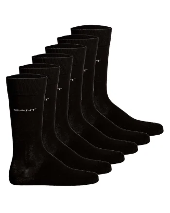 Set de sosete lungi cu logo discret - 3 perechi, Negru