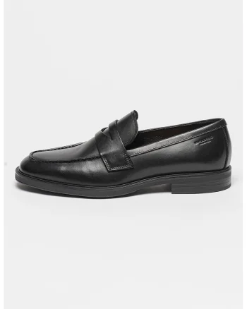Pantofi loafer de piele cu decupaj decorativ Andrew, Negru