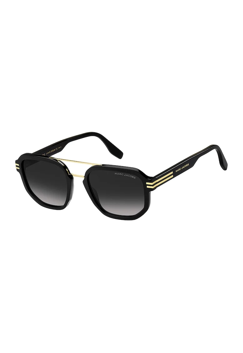 Ochelari de soare cu lentile in degrade, Auriu/Negru