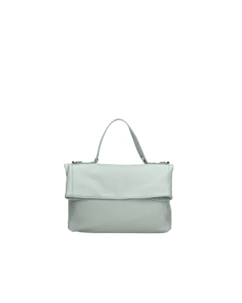 Geanta convertibila din piele, Albastru pastel