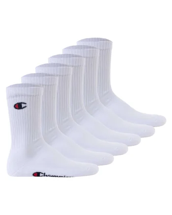 Set de sosete lungi unisex - 6 perechi, Alb