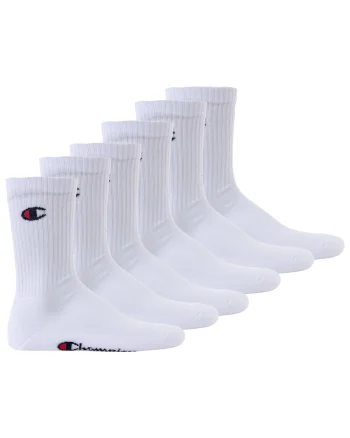 Set de sosete lungi unisex - 6 perechi, Alb