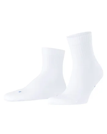 Sosete scurte unisex cu model uni, Alb
