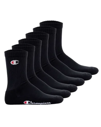 Set de sosete lungi unisex - 6 perechi, Negru