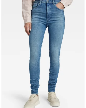 Blugi skinny cu talie inalta Kafey, Albastru