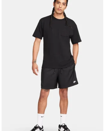 Pantaloni scurti cu buzunare laterale, pentru antrenament Club, Negru