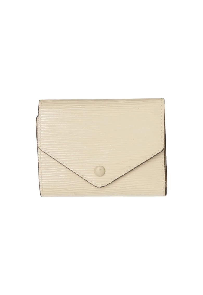 Portofel de piele cu aspect texturat 25571, Bej