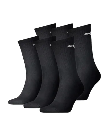 Set de sosete lungi unisex - 6 perechi, Negru
