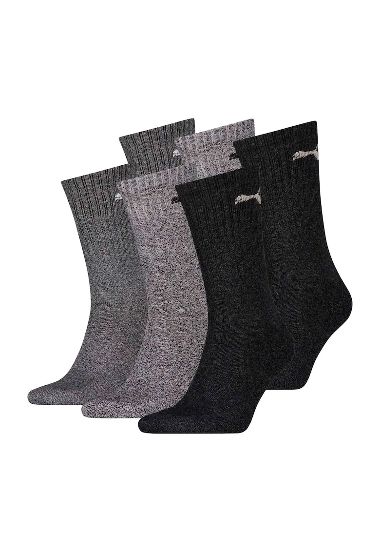 Set de sosete lungi unisex - 6 perechi, Gri deschis/Gri inchis