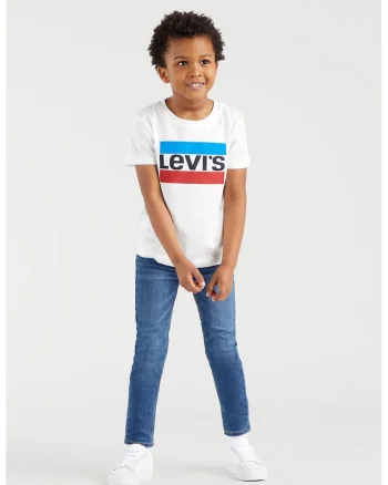 Tricou cu imprimeu logo, Rosu/Alb/Albastru