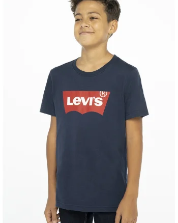 Tricou cu imprimeu logo, Rosu/Bleumarin