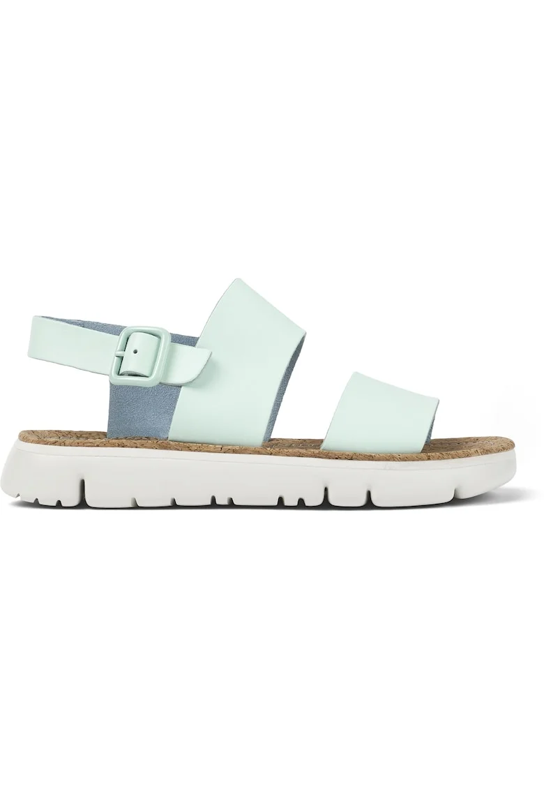 Sandale slingback de piele Oruga 25747, Albastru
