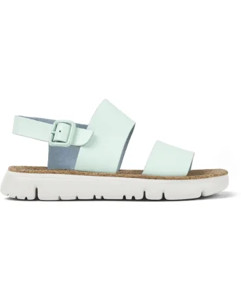 Sandale slingback de piele Oruga 25747, Albastru