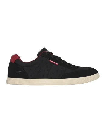 Pantofi sport cu garnituri de piele intoarsa ecologica, Negru