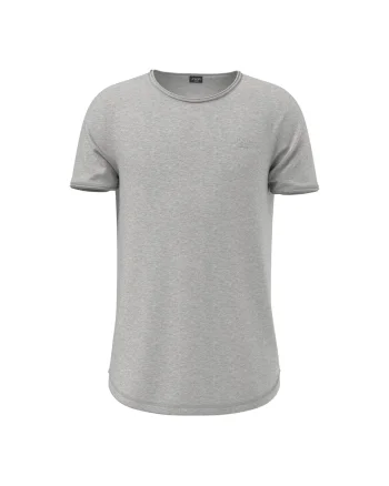 Tricou cu decolteu rotund Cliff, Gri
