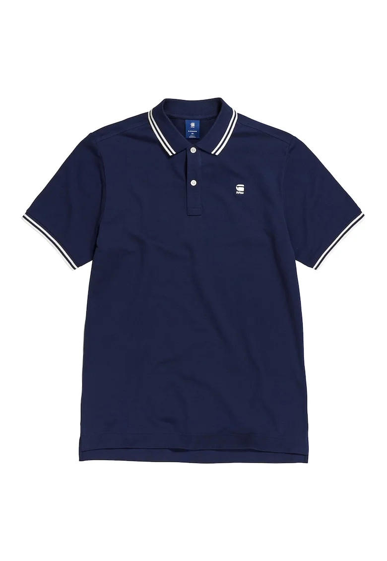 Tricou polo slim fit Dunda 2, Albastru inchis