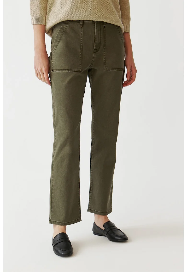 PAntaloni cro conici Mero, Verde feriga