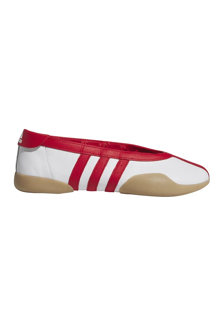 Pantofi sport din piele, pentru balet Taekwondo, Rosu/Alb