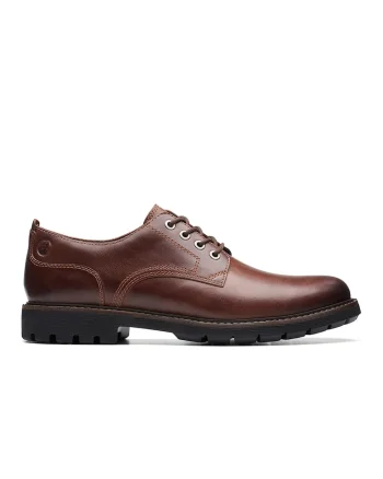 Pantofi derby de piele Batcombe, Maro cognac