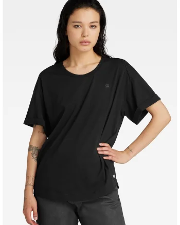Tricou lejer din bumbac organic, Negru