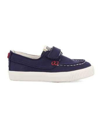 Pantofi loafer de panza cu velcro, Bleumarin