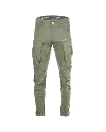 Pantaloni cargo cu croiala conica Rovic, Verde
