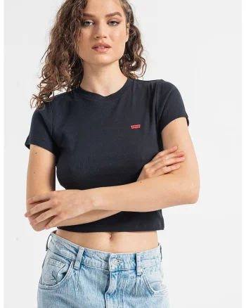 Tricou slim fit Essential, Negru