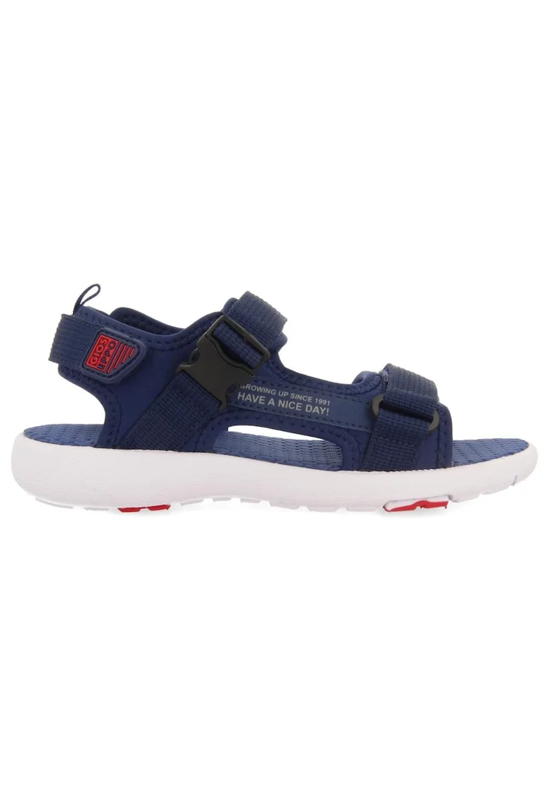 Sandale cu velcro, din material textil Yaviza 37589, Bleumarin