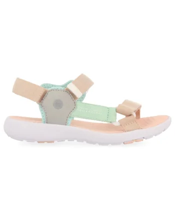 Sandale cu velcro Birigui 27593, Piersica/Verde menta