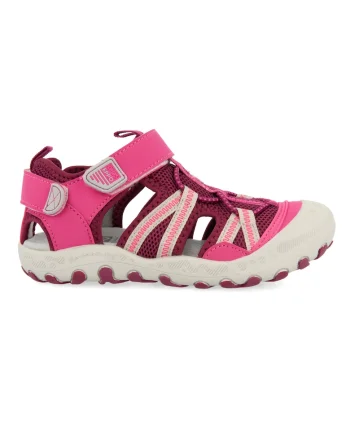 Sandale fisherman cu velcro Deinze, Roz aprins