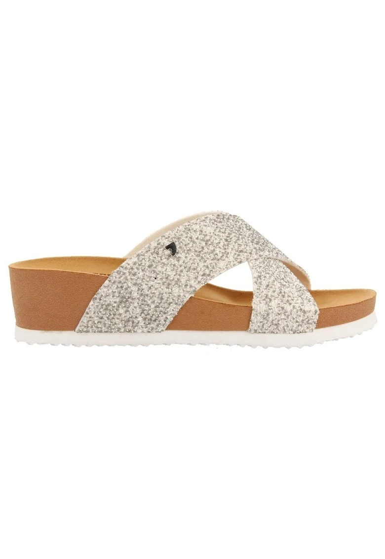 Papuci wedge Gearhart, Alb