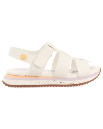 Sandale cu velcro Kiberen, Alb
