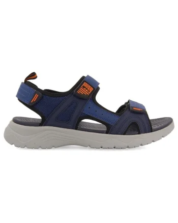 Sandale cu velcro uni, Bleumarin