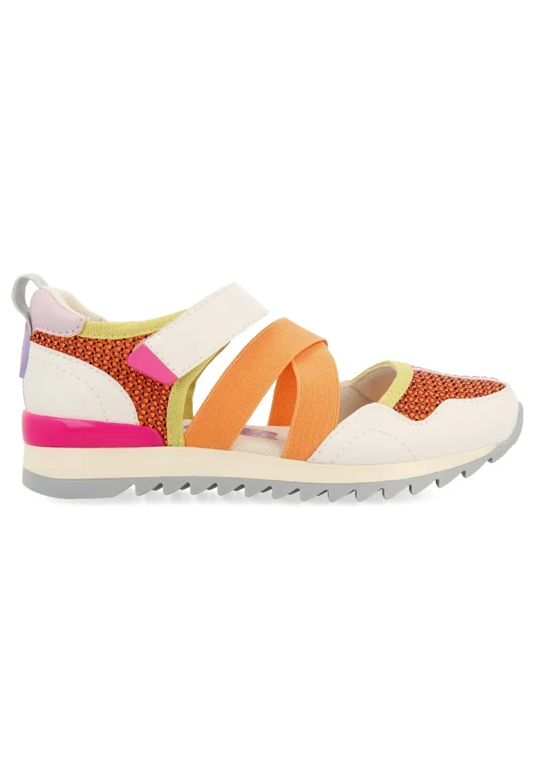 Pantofi cu velcro si garnituri de plasa Ensley 28113, Portocaliu