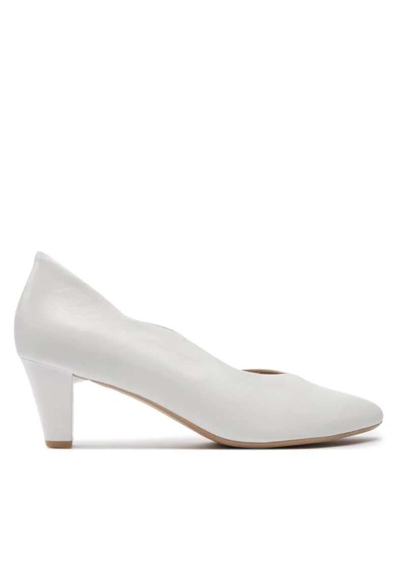 Pantofi dama  303662349, Piele naturala, Alb