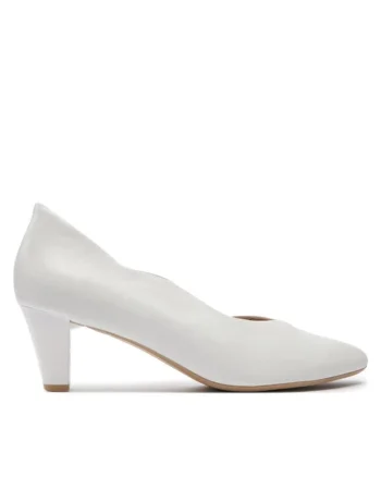 Pantofi dama  303662349, Piele naturala, Alb