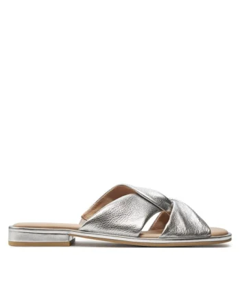 Sandale dama  303663575, Piele naturala, Argintiu