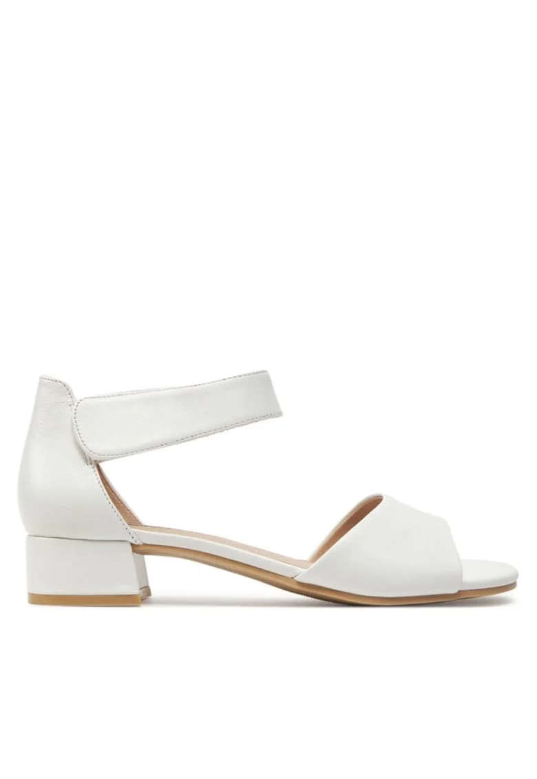 Sandale dama  303664381, Piele naturala, Alb