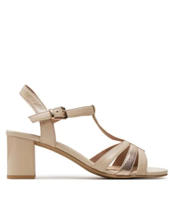 Sandale dama  303664718, Piele naturala, Bej