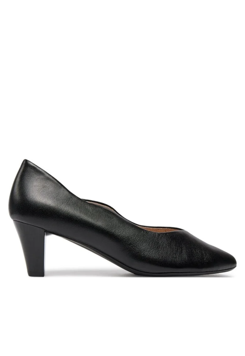 Pantofi dama  303670566, Piele naturala, Negru