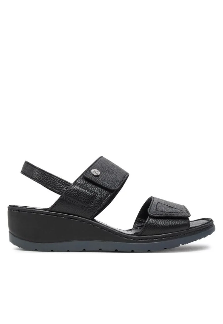 Sandale dama  303679132, Piele naturala, Negru