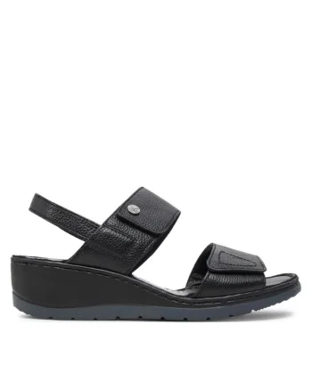 Sandale dama  303679132, Piele naturala, Negru