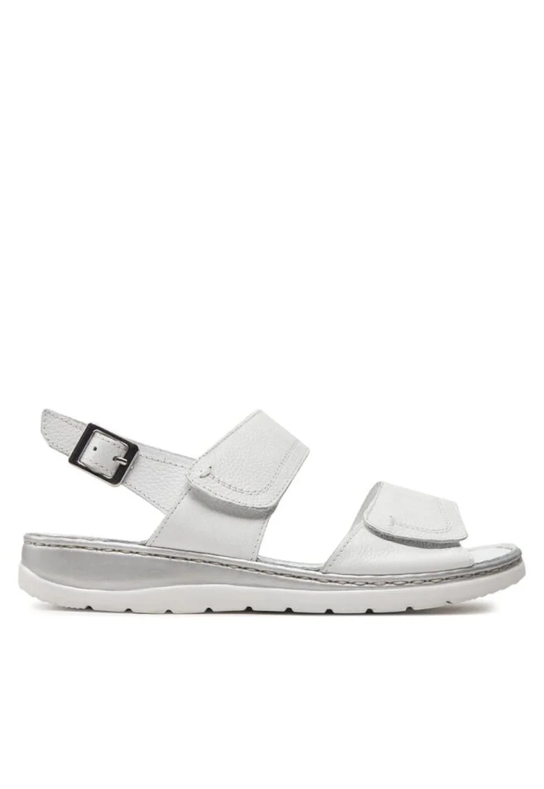 Sandale dama  303679095, Piele naturala, Alb
