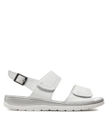 Sandale dama  303679095, Piele naturala, Alb