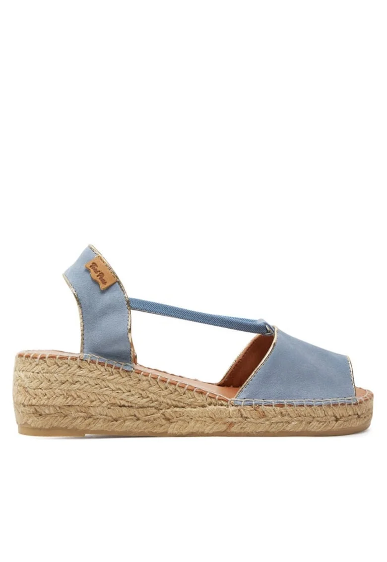Sandale dama  303680527, Piele intoarsa, Albastru
