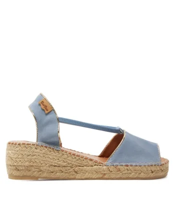 Sandale dama  303680527, Piele intoarsa, Albastru