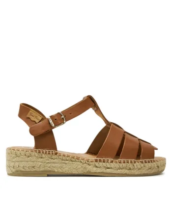 Sandale dama  303680985, Piele naturala, Maro