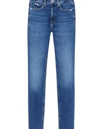 Blugi skinny fit cu aspect decolorat,