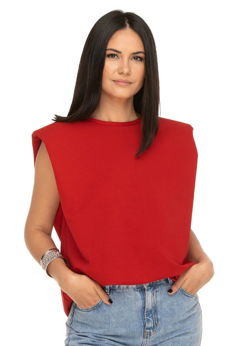 Tricou rosu supradimensionat, Rosu