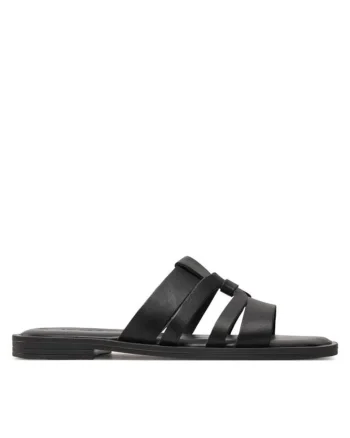 Sandale dama  303724108, Piele naturala, Negru